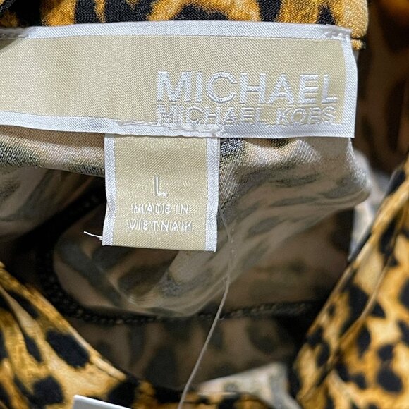 New Michael Michael Kors Top Leopard Pullover Size L Large - Picture 4 of 7